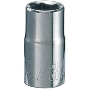 Craftsman 9/32 in. X 1/4 in. drive SAE 6 Point Standard Shallow Socket