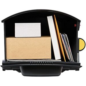 Gibraltar Mailboxes Patriot Classic Plastic Post Mount Black Mailbox - Image 2