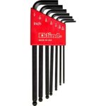 Eklind Ball-Hex-L 5/64 to 1/4 in. SAE Long Arm Ball End Hex L-Key Set 7 pc