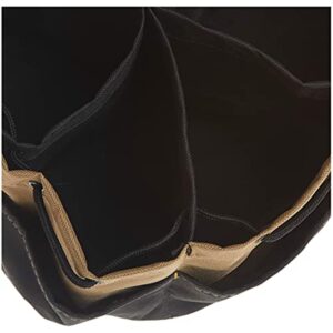 CLC Custom LeatherCraft 1148 Drawstring Bucket Bag, 18 Pocket , Black - Image 4