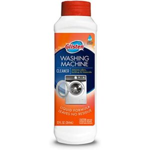 Glisten Washer Magic Machine Cleaner, Remove Odors and Buildup, Cleans Front Load & Top Load Washers, Safer Choice Winner, 12 Ounce