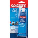 Henkel 908570 2.7 oz Tub Clear Silicone Waterproof Sealant, Single Tube