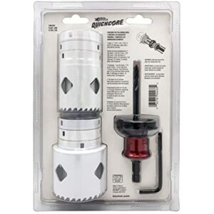 Disston QUICKCORE 7 pc Set - 1", 1-1/4", 1-1/2", 1-3/4", 2", and 2-1/2" Hole Saws, & Quick Change Arbor, Part E0100233 - Image 6