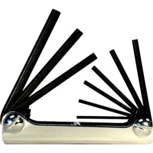 Eklind .050 to 3/16 in. SAE Fold-Up Hex Key Set 9 pc 20912