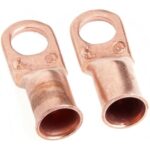 Forney 60095 Copper Cable Lugs, Number 1 Cable with 3/8-Inch Stud Size, 2-Pack