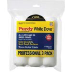 Purdy White Dove Woven Fabric 9 in. W X 3/8 in. Paint Roller Cover 3 pk