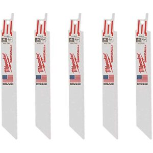 Milwaukee 6" 24 Tpi Sawzall Blade (5 Pack)