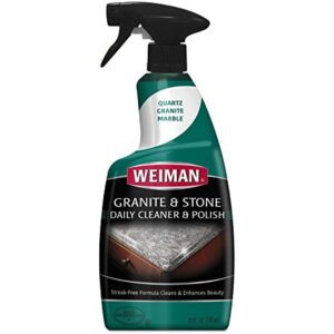 WEIMAN 109 Granite Cleaner and Polish, Citrus Scent, 24 oz Bottle, 6/Carton