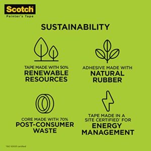 Scotch 0.94 in. W X 60 yd L Green Extra Strength Masking Tape - Image 3