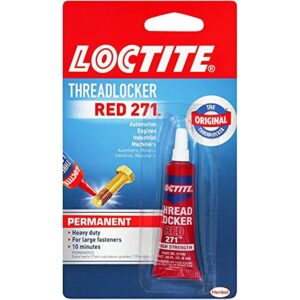 Loctite Threadlocker Red 271,0.20 fl. oz(209741)