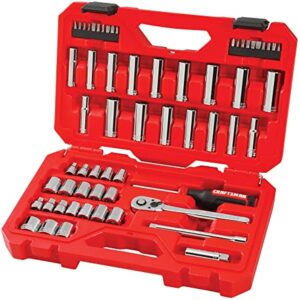 Craftsman 3/8 in. drive Metric and SAE 12 Point Mechanic's Tool Set 61 pc