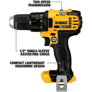 DEWALT 20V MAX Impact Driver and Drill Combo Kit (DCK280C2) - Image 2