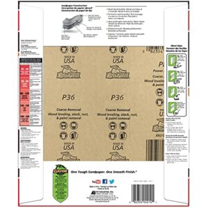 Gator 11 in. L X 9 in. W 36 Grit Aluminum Oxide Sandpaper - Image 2