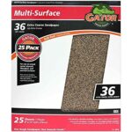 Gator 11 in. L X 9 in. W 36 Grit Aluminum Oxide Sandpaper