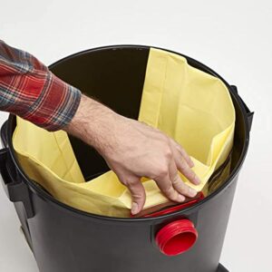 CRAFTSMAN CMXZVBE3877 Fine Dust Wet/Dry Vac Dust Collection Bags for 10 to 14 Gallon Shop Vacuums, 2-Pack, Yellow - Image 5