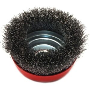 Forney 72754 5-Inch by 5/8-11 Crimped Cup Brush .014 Carbon Steel - Image 3