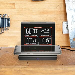Craftsman Instant Read Digital Weather Forecaster w/ Charging Pad - Image 4