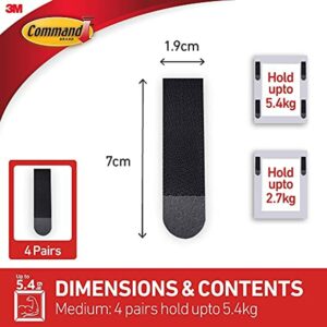 Command Black Picture Hanging Strips, 4 pairs (8 strips), Indoor Use, Medium (17201BLK-ES) - Image 4