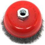 Forney 72754 5-Inch by 5/8-11 Crimped Cup Brush .014 Carbon Steel