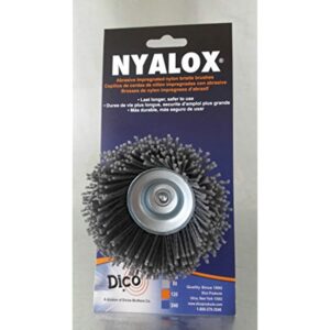 Dico Products 7200005 Nylox Cup Brush 21/2" 80 Grit, Grey - Image 3