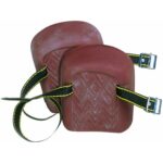CLC Custom Leathercraft 317 Molded Natural Rubber Kneepads, Single Strap , Brown