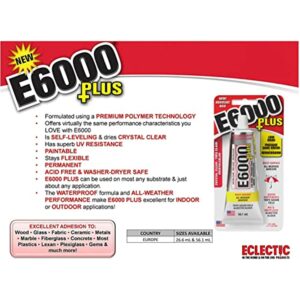 E6000 Clear 1.9 Fl Oz Plus Multipurpose Adhesive-1.9oz - Image 3