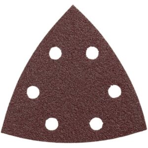 BOSCH SDTR060 Detail Triangle, Hook & Loop Sanding Sheet, Brown 60 Grit, 5-Pack
