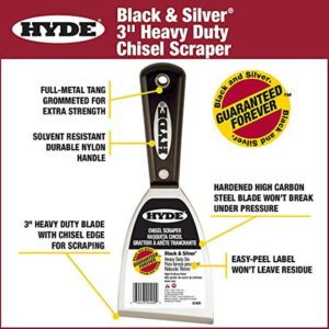HYDE 02400 2400 Stiff Chisel Scraper, 3" - Image 2