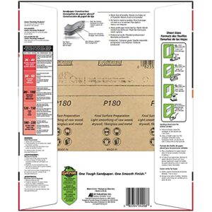 Gator 11 in. L X 9 in. W 180 Grit Aluminum Oxide All Purpose Sandpaper - Image 2