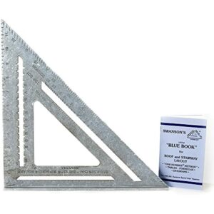 Swanson Tool Co., Inc Swanson T0108 Big 12 Speed Square Layout Tool with Blue Book, Plain gradations, 12-Inch - Image 2
