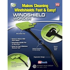 Telebrands Windshield Wonder Microfiber Long Handled Cleaning Tool - Image 4