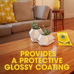 Pledge Multi-Surface Furniture Polish Wipes, Works on Wood, Granite, and Leather, Cleans and Protects, Lemon (24 Total Wipes) - Image 9