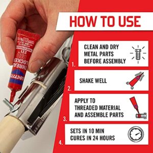 Loctite Threadlocker Red 271,0.20 fl. oz(209741) - Image 3