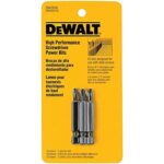DEWALT DW2026 Deck 2-Inch Power Bit (3-Pack)