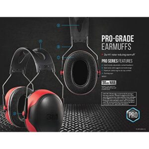 3M Pro-Grade 30 dB Steel Earmuffs Mulit-Colored - Image 6