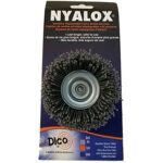 Dico Products 7200005 Nylox Cup Brush 21/2" 80 Grit, Grey