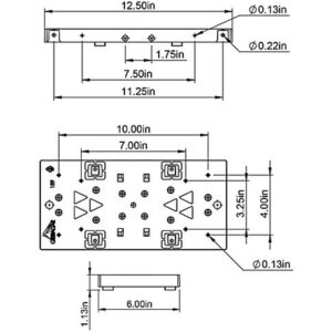 Gibraltar Mailboxes Universal Mailbox Mounting Bracket Molded Plastic Black, Mounting Bracket, PLMB0060 - Image 3