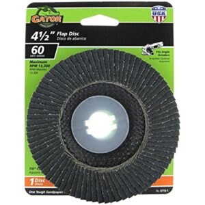 Gator Finishing 9716 60 Grit Aluminum Oxide Grinding and Sharpening (1 Pack), 4.5"