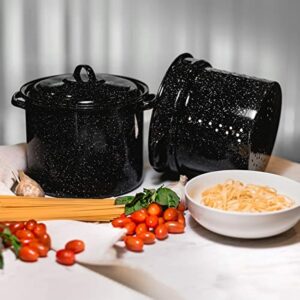 Granite Ware Ceramic Over Steel Blancher 7.5 qt Black - Image 5