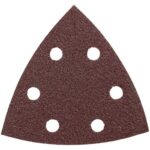 BOSCH SDTR120 3-3/4 In. 120 5-Piece Grit Detail Sander Abrasive Triangles for Wood,Brown