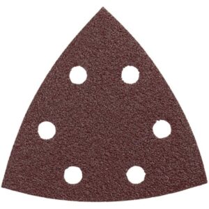 BOSCH SDTR120 3-3/4 In. 120 5-Piece Grit Detail Sander Abrasive Triangles for Wood,Brown