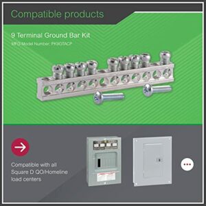 Square D 200 amps 120/240 V 1 space 12 circuits Surface Mount Ground Bar Kit - Image 4