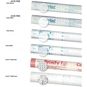Con-Tact Diamond 9 ft. L X 18 in. W Clear Frosty Grid Privacy Film - Image 6