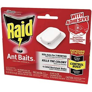 Raid Ant Killer Baits, For Household Use, Kills the Colony, Kills Ants for 3 Months, Child Resistant, 4 Count