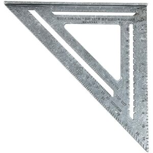 Swanson Tool Co., Inc Swanson T0108 Big 12 Speed Square Layout Tool with Blue Book, Plain gradations, 12-Inch