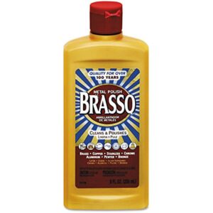 Brasso No Scent Metal Polish 8 oz Cream (Case of 8)