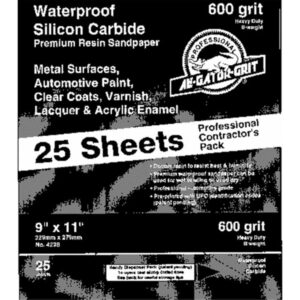 Sandpaper, 180-Grit, 9 x 11-In., 25-Ct.
