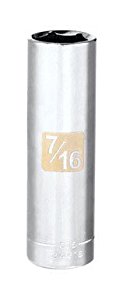 CRAFTSMAN Deep Socket, SAE, 1/4-Inch Drive, 7/16-Inch, 6-Point (CMMT43578)