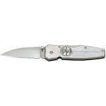 Klein Tools 44000 Lightweight Lockback Knife with Brushed Aluminum Handle, 2-1/4-Inch Drop-Point Blade