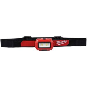 Milwaukee 350 lm Black/Red LED Head Lamp AAA Battery - Image 2